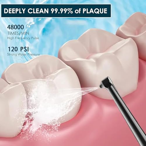 Electric Toothbrush with Water Flosser, Professional 2 in 1 Cordless Advanced Water Dental Flosser Toothbrush Combo, Portable for Travel and Home