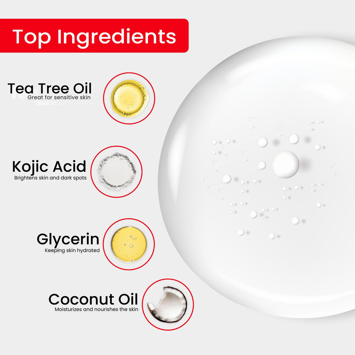 Kojie San Skin Brightening Soap - Original Kojic Acid Soap that Reduces Dark Spots, Hyperpigmentation, & Scars with Coconut & Tea Tree Oil - 135g x 3 Bars