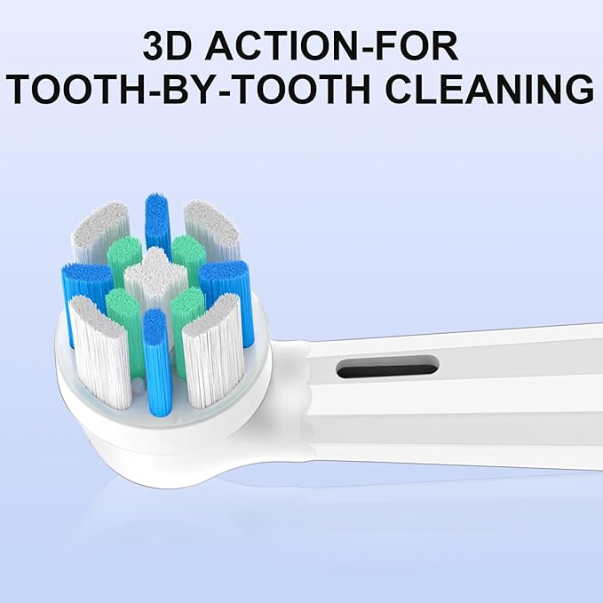 IO Replacement Heads Compatible with Oral B IO 2/3/4/5/6/7/8/9/10/Deep Clean Electric Toothbrushes, Brush Heads Compatible with Oral B IO with Medium Bristles (12 Black/White)