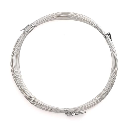 Silver Plated Wire 0.5mm 10 Meters Bead Cord for Bracelet Necklace Charm Beading Jewelry Making Findings