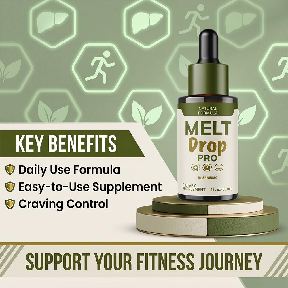 (2 Pack) Melt Drops Pro, Official MeltDrops Pro Liquid Supplement Dropppers with Premium Ingredients, Advanced Formula Loss Support for Overall Health & Wellness Reviews (4oz/120ml)