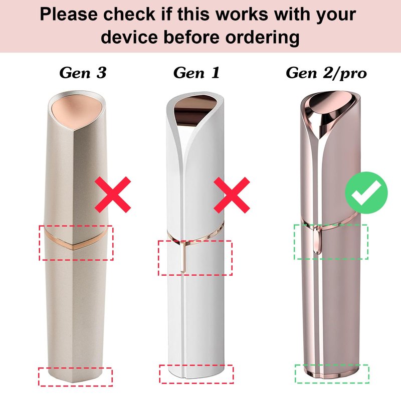 Replacement Heads for Flawless Facial Hair Removal Gen 2, Replacement Blades for Women Facial Hair Remover Generation 2