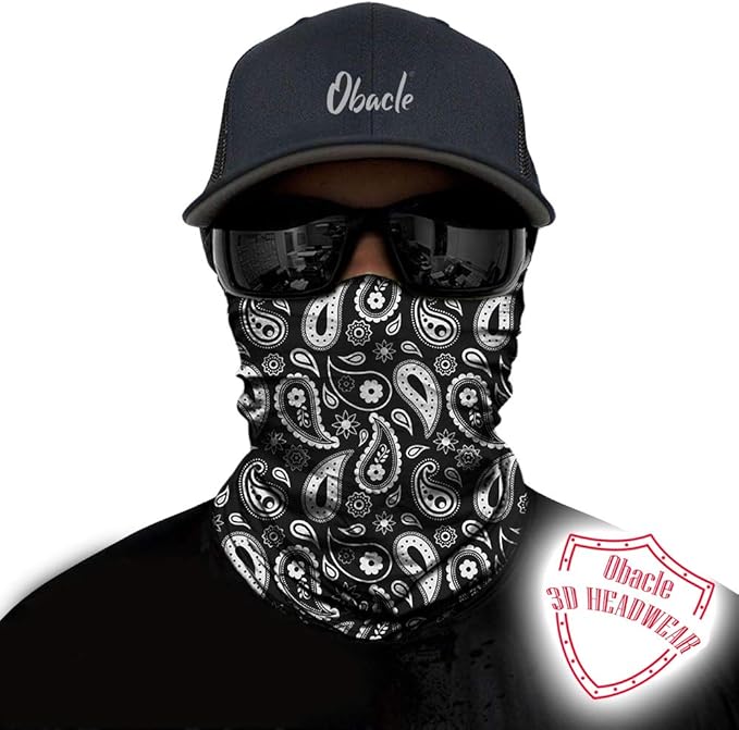 Obacle Neck Gaiter Face Mask Bandana for Dust Wind Sun Protection for Men Women