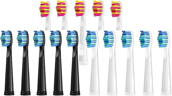 Replaceable Brush Heads Bristle Refill ，Compatibility for Seago/Fairywill Electric Toothbrush FW/SG 507/508/515/551/917/959(Type 12)