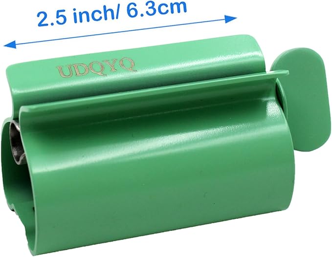 Toothpaste Squeezer - Metal Tube Squeezer Stainless Steel Tube Wringer UDQYQ Toothpaste seat Holder Stand (Green)