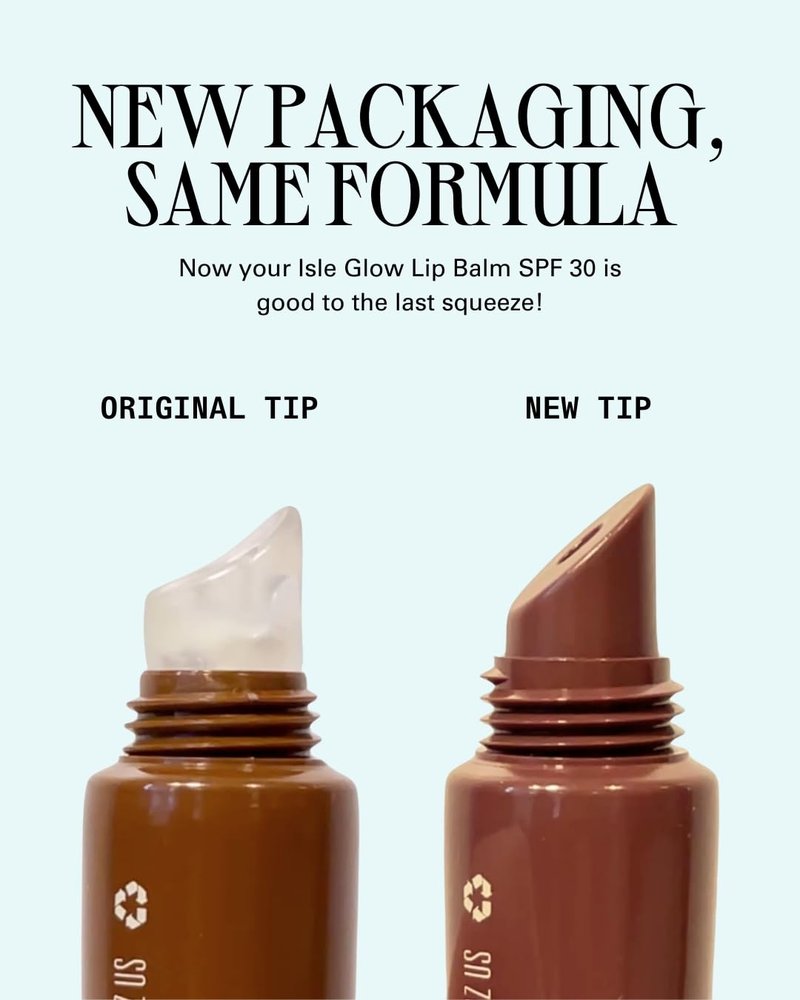 Cay Skin Isle Lip Balm SPF 30 – High Shine, Hydrating + Sheer Lip Gloss in Vanilla Brown Sugar Flavor – Formulated with Natural Ingredients for All Skin Tones – Irie Rose, 0.35 oz