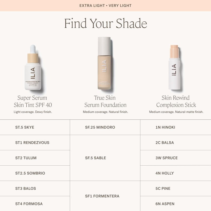 ILIA - Skin Rewind Complexion Stick - Foundation + Concealer + Skincare | Non-Toxic, Vegan, Cruelty-Free, Clean Makeup (0.35 oz | 10 g)
