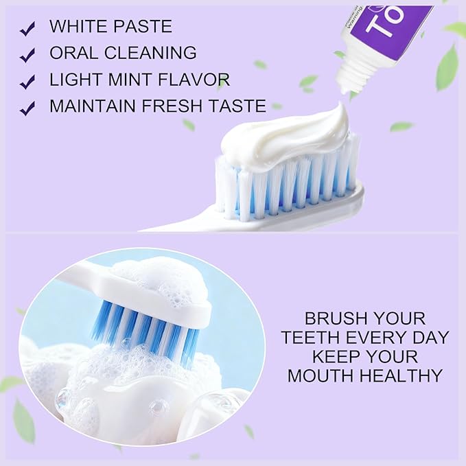 HAIFOTRVA 300 Tubes Small Bulk Travel Size Toothpaste,0.28 oz/8 g Mini Mint Flavor Disposable Toothpaste for Hotel,Guests,Homeless,Charity,Office,Camping