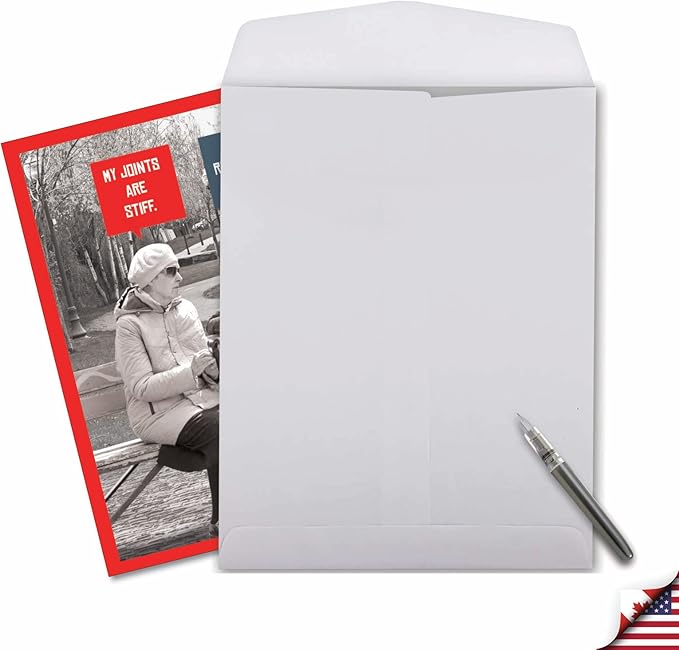 NobleWorks Jumbo Humorous Birthday Greeting Card 8.5 x 11 Inch with Envelope (1 Pack) Large Jumbo Bday Unlit Stiff Joints J10246BDG