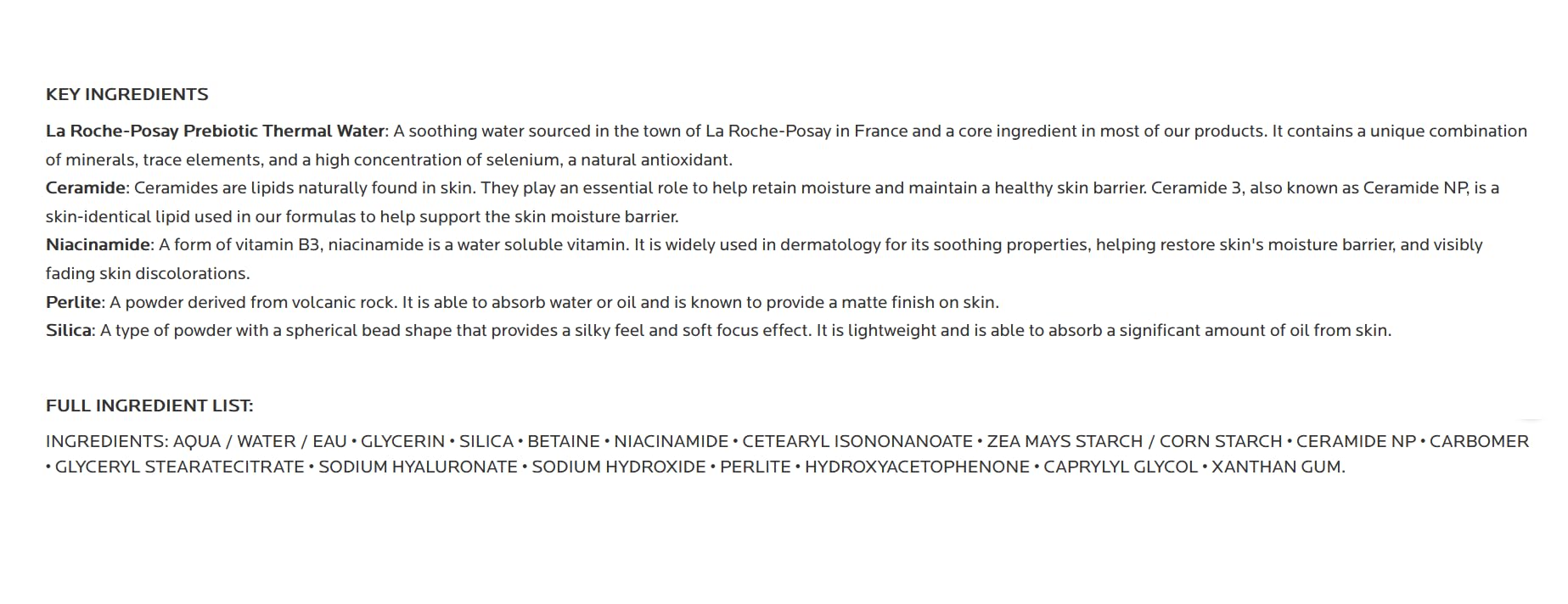 La Roche-Posay Toleriane Double Repair Face Matte Moisturizer, 2.5oz