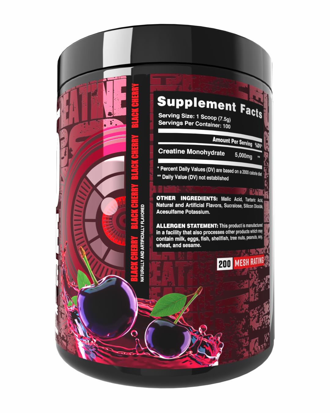 Ekkovision Creatine Monohydrate Powder, Micronized,Fruit Punch, Pre Workout & Post Workout Supplement for Men and Women, Energy Support, Easy to Mix in Shakes, Smoothies & Beverages, 100 Servings