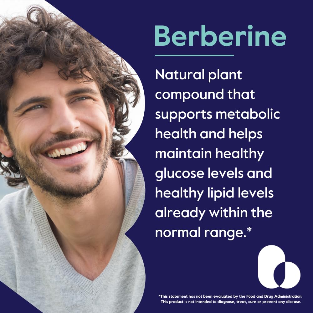 BESTVITE Berberine 500mg Per Capsule (120 Vegetarian Capsules) - No Fillers - No Stearates - No Flow Agents - Vegan - Gluten Free - Non GMO