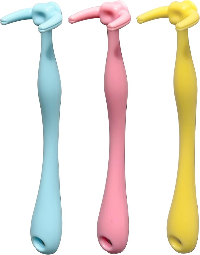 Design Colorful Floss Holder Reusable Dental Floss Handle 3 Counts for Adults and Kids NO-Waste Floss Picksfloas Holder Flosser