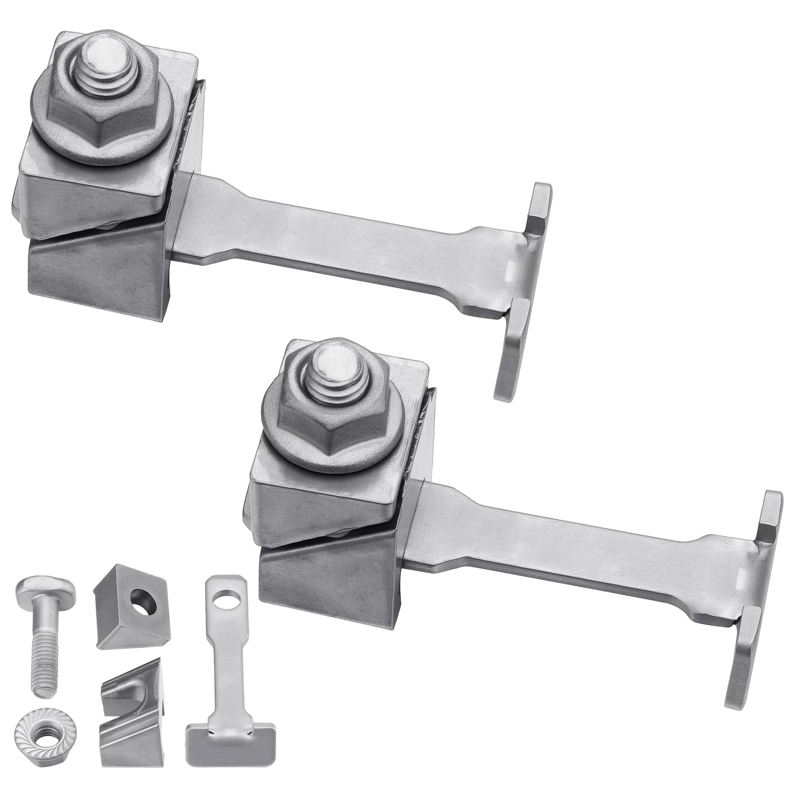 Yaocom 2 Pcs Wedge Battery Clamp Positive and Negative Battery Terminal Clamps Wedge Battery Terminal Clamps