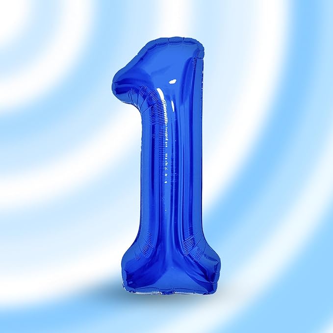Number Balloons Navy Blue Balloons - Giant Number 10 Balloon, 10 20 30 40 50 Numbers Balloon Birthday Decorations, Blue Party Supplies for Boy Men
