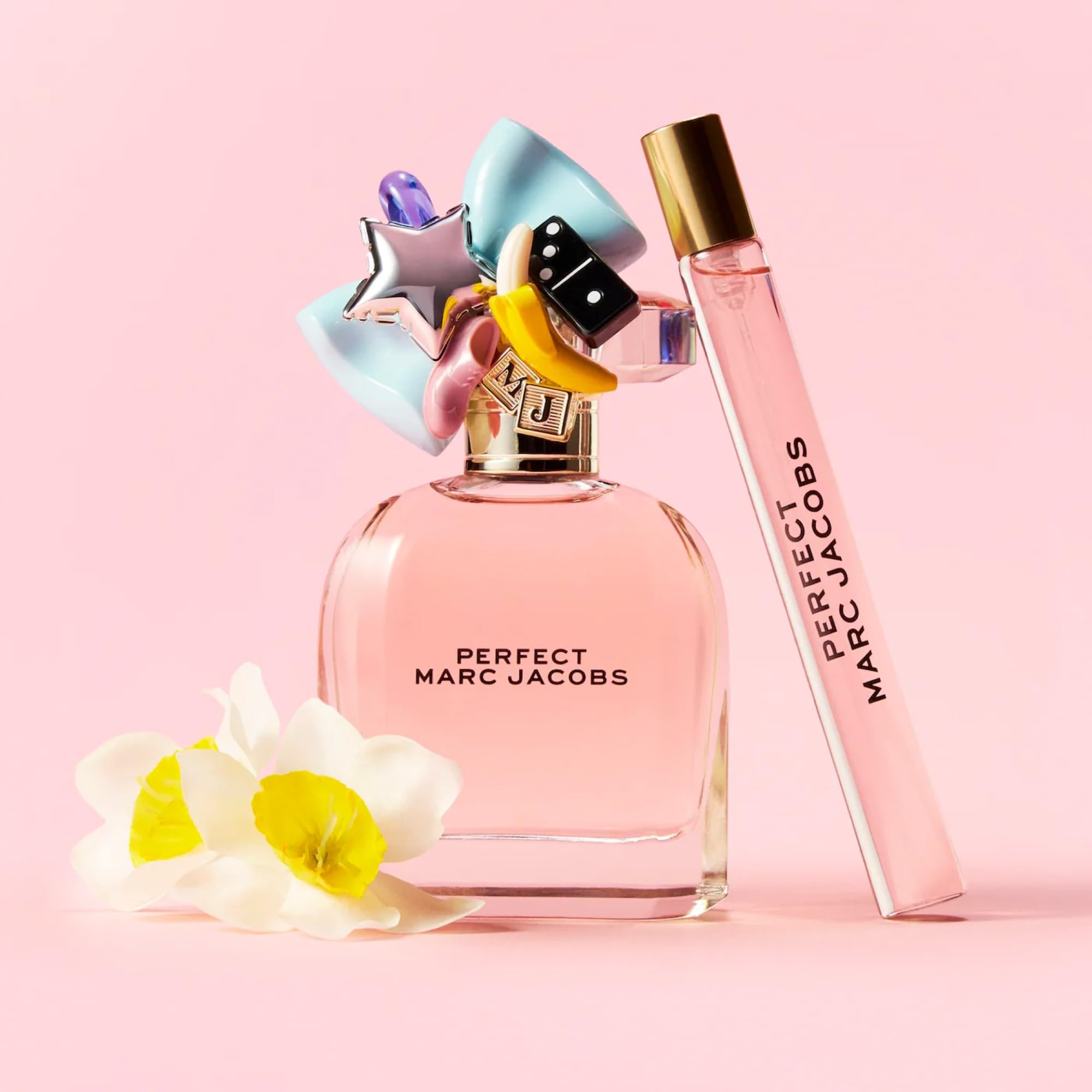 Marc Jacobs Perfect Eau de Parfum 3-Piece Gift Set ($229 value) -EDP 3.3oz, Body Lotion 2.5oz, Travel Spray 0.33 oz– With Notes of Rhubarb, Daffodil - Floral Women's Perfume