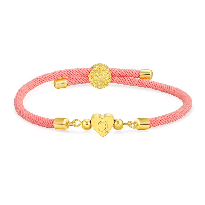WEDDINEN Q Initial Bracelets for Girls Dainty Love Letter Bracelets for Teen Girls,Charm Teenage Name Bracelet Kids Tween Girl Women Jewelry Birthday Christmas Stocking Stuffers Gift for Girls
