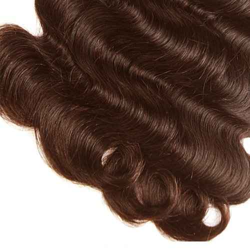 24 26 28 inch Brown Human Hair Bundles #4 Chocolate Brown Body Wave Bundles Double Weft #4 Body Wave Bundle