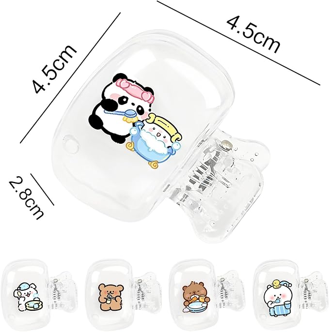 Upgrade 5 Pack Travel Toothbrush Head Covers Toothbrush Protector Cap Brush Pod Case Protective Portable Plastic Clip for Household Travel, Bathroom, School, Camping, Business (D)