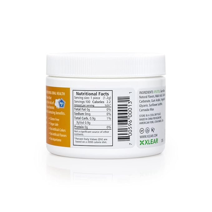 Spry Fresh Natural Xylitol Chewing Gum Dental Defense System - Aspartame-Free, Sugar-Free, Non-GMO, Gluten-Free (Fresh Fruit, 100 Count - Pack of 1)