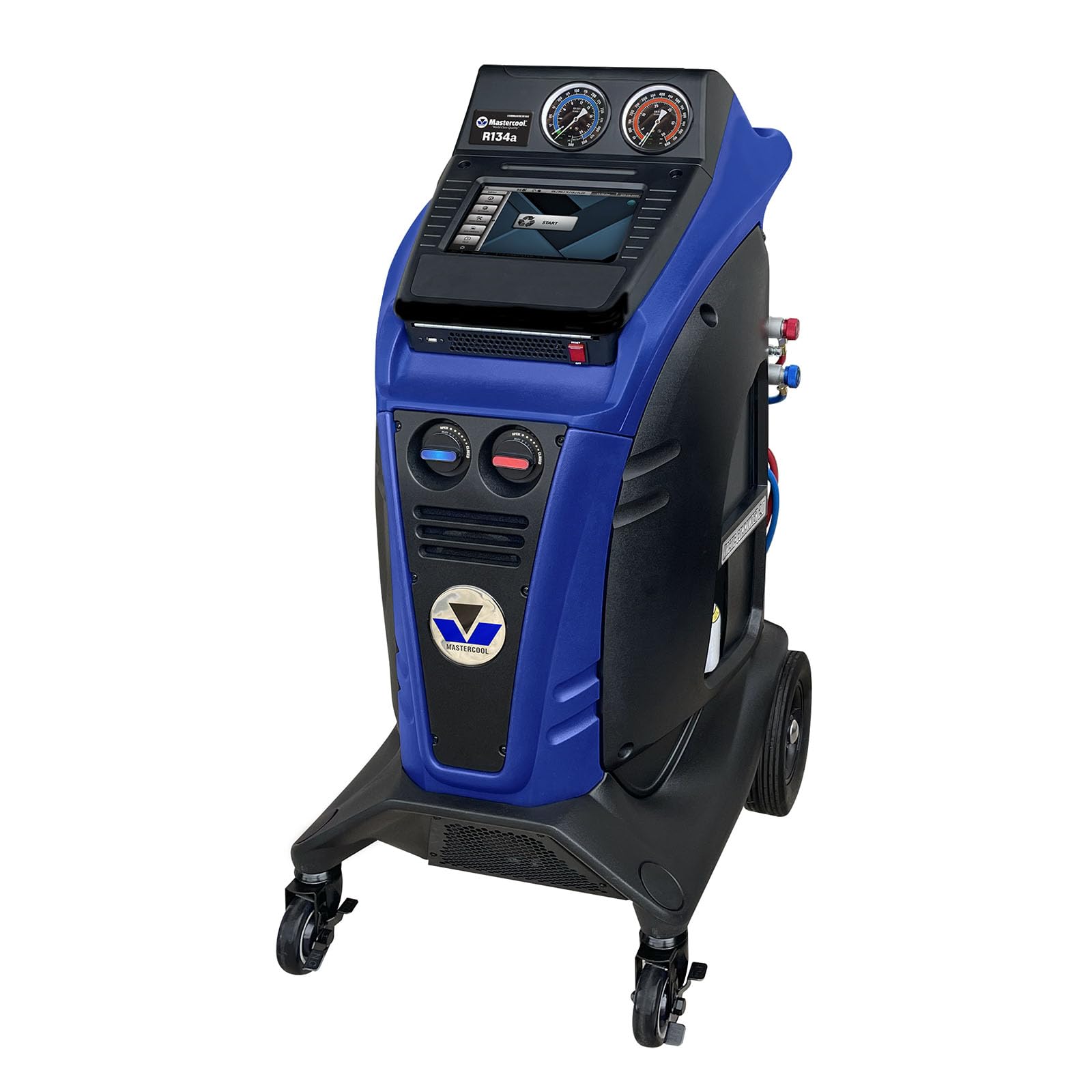 Mastercool COMMANDER1100 Semi-Automatic R134a R/R/R Machine - U.S.-Built, 10 Touchscreen, Exceeds SAE J2788 Standards