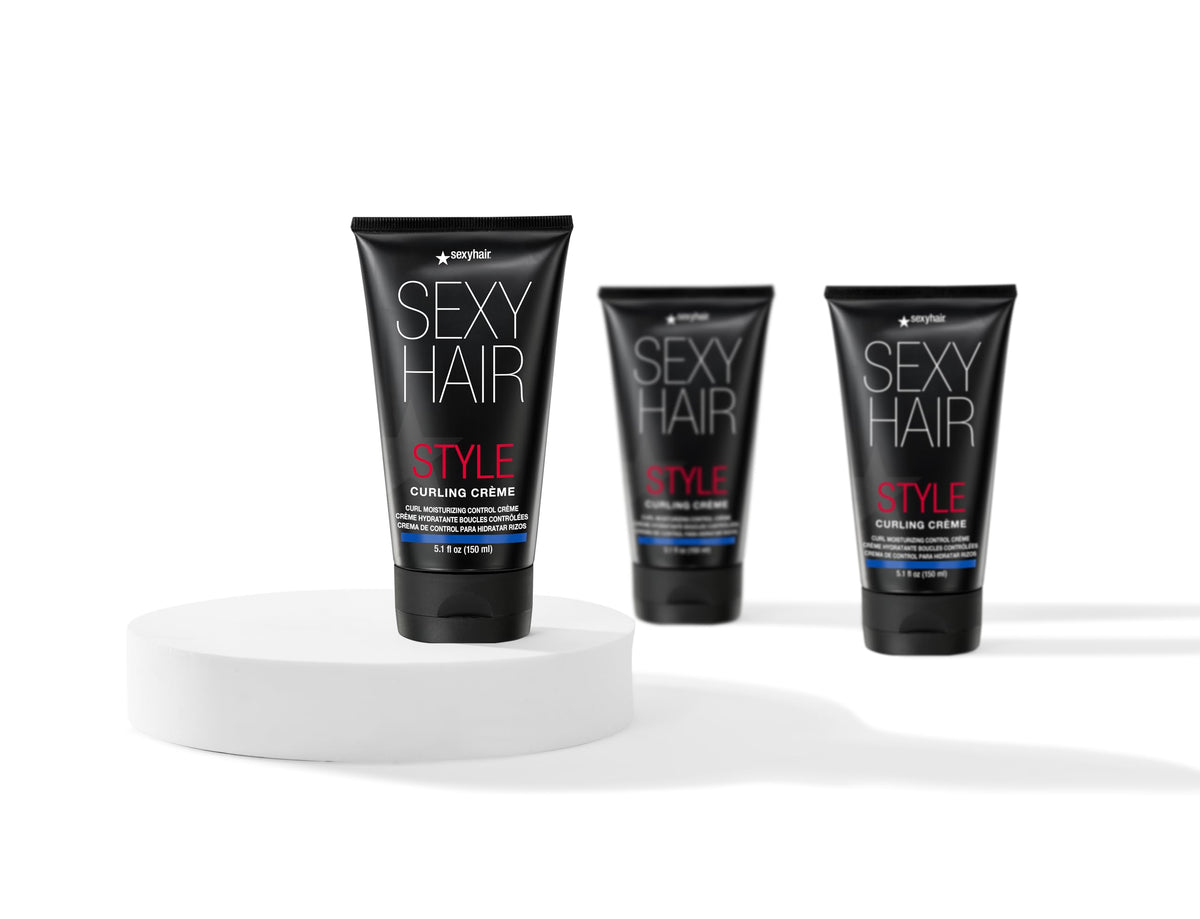 SexyHair Style Curling Crème Curl Moisturizing Control Crème, 5.1 Oz | Light Control | Maintains Moisture and Combats Frizz