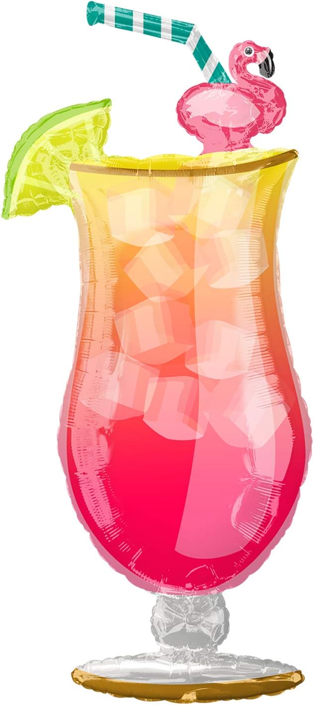 Jumbo Tropical Drink 41" Foil Party Balloon