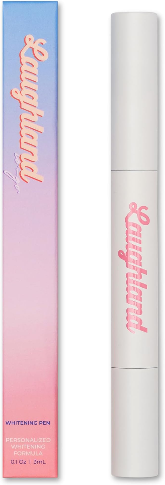 Laughland Everyday to Go Whitening Teeth Pen, Formula with 8% Hydrogen Peroxide, Glycerin, Aloe Vera & Mint, Gentle on Sensitive Teeth, at Home Dental Care, Travel Friendly, 6 Treatments