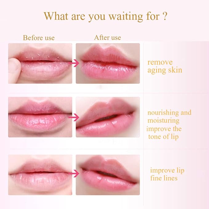 Lip Mask, 30PCS Collagen Crystal Pink Care Gel Pads, Moisturizing Anti-Wrinkle Anti-Aging Firm Hydrate Lips, Remove Dead Skin Fine Lines Moisture Essence Make Your Dry Lip Attractive Sexy