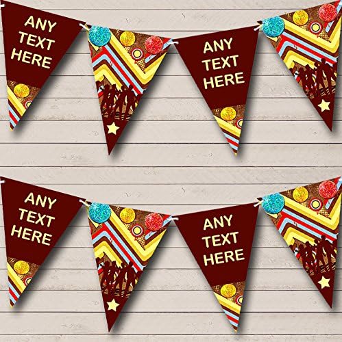 60's 70's 80's Disco Retro Personalized Birthday Party Bunting - Hanging Party Decoration - Birthday Party Banner Garland | Decorative Party Supplies