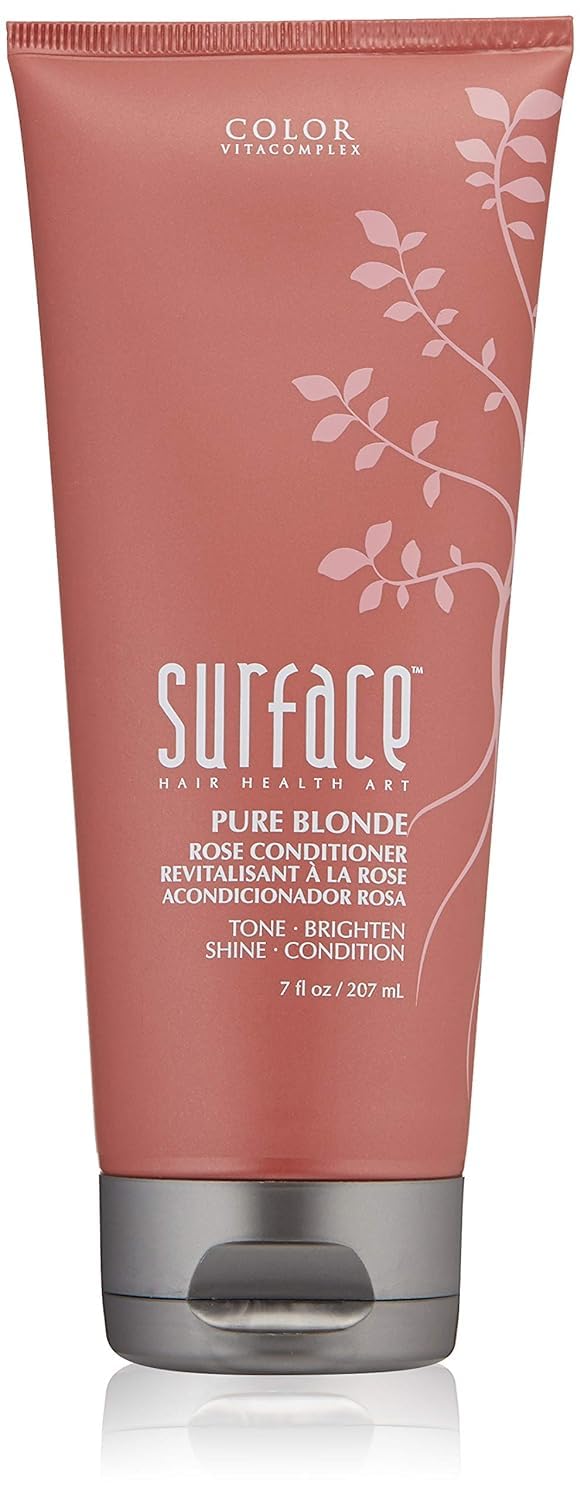 Surface Hair - Pure Blonde Rose Conditioner -Tones, Brightens & Protects Hair - 7 fl oz