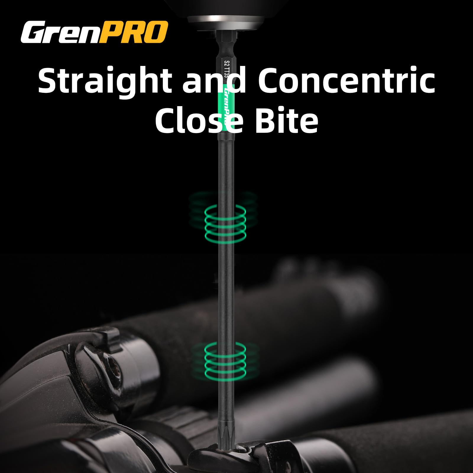 GRENPRO Torx Bit Set 14pc Impact Driver Bit Set, Magnetic Torx Screwdriver Set, 1/4 Torque Security Bits Sets, Tamper Proof t20 t25 t30, 6" Long (t7-t40) Star Screwdriver Bits Sets