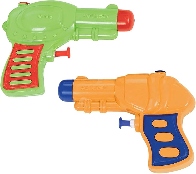 Adorable Multicolor Plastic Water Squirt Assorted - 4.5" x 5.5" (1 Pc.) - Fun & Vibrant Party Favors - Perfect for Celebrations & Poolside Entertainment