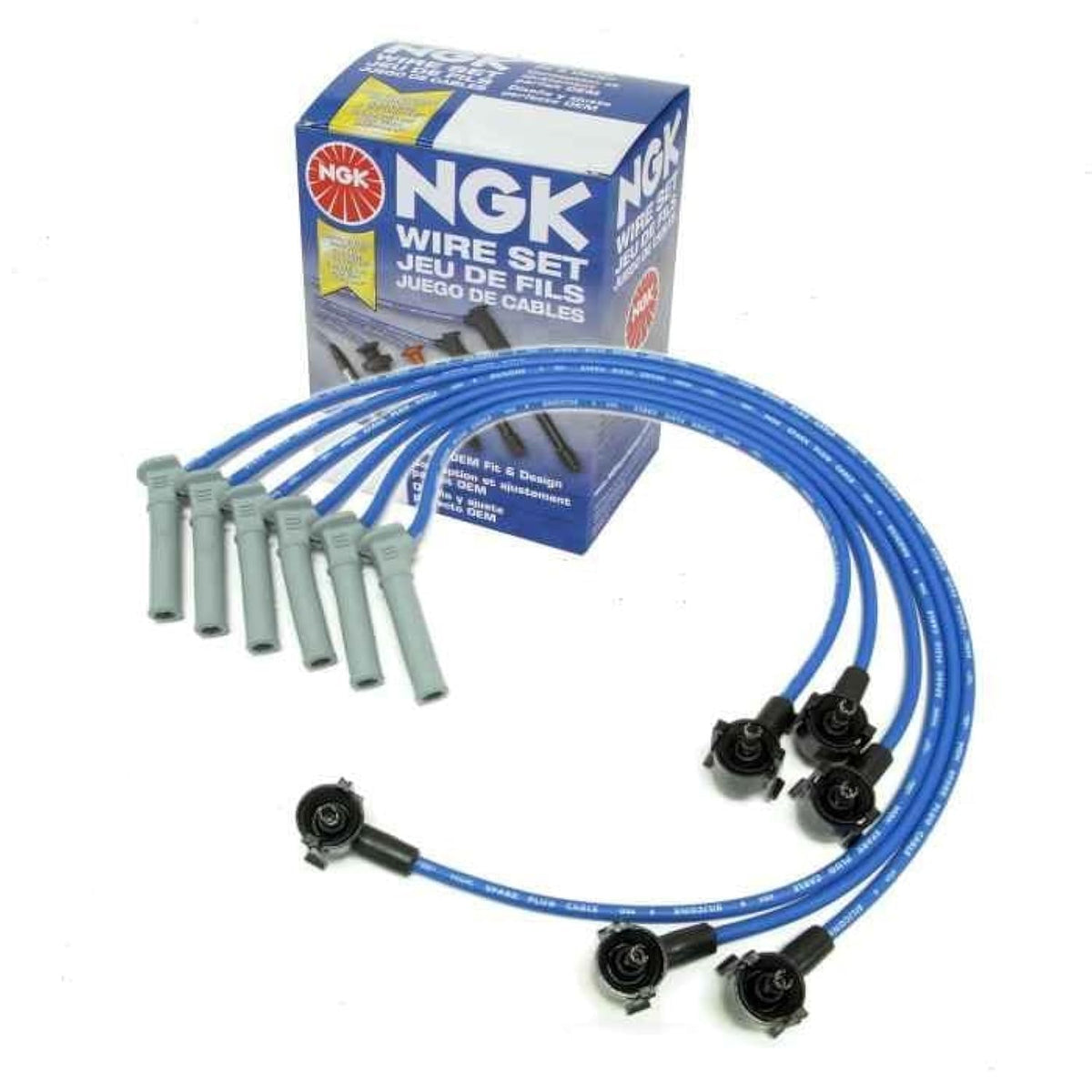 NGK Spark Plug Wire Set compatible with Ford Explorer 4.0L V6 2001-2005