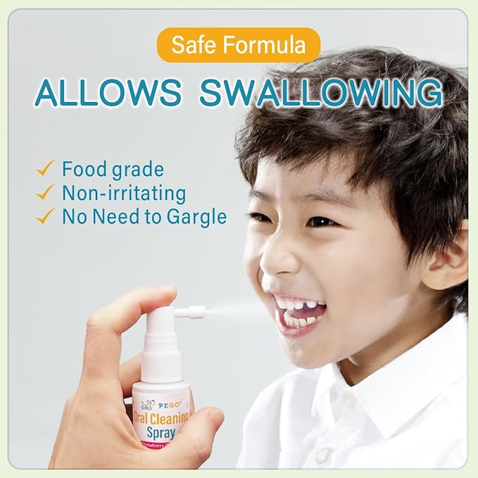 Kids Oral Spray, Toddler Toothpaste Helper for Cavity Prevention and Fresh Breath, Children Anticavity with Fluoride Free for Newborn to Preschoolers, Kid's Mouth Spray (1)