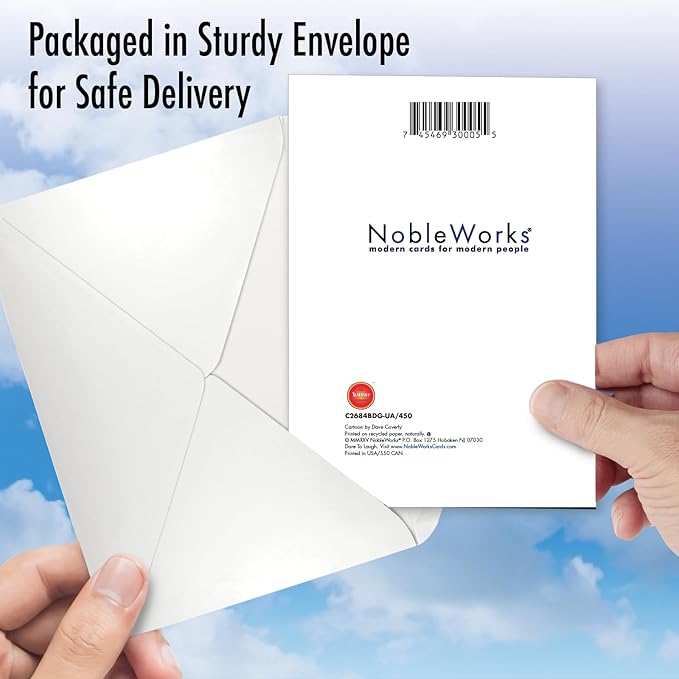 NobleWorks Funny Birthday Greeting Card with 5 x 7 Inch Envelope (1 Card) Bday Hole Foods C2684BDG-UA