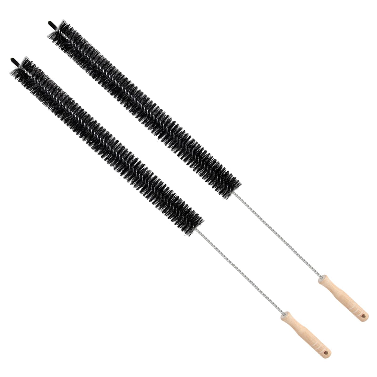 OTAMCO Dryer Vent Cleaning Brush - Lint Removal Cleaner Tool, LongFlexible with Wood Handle 2Pcs