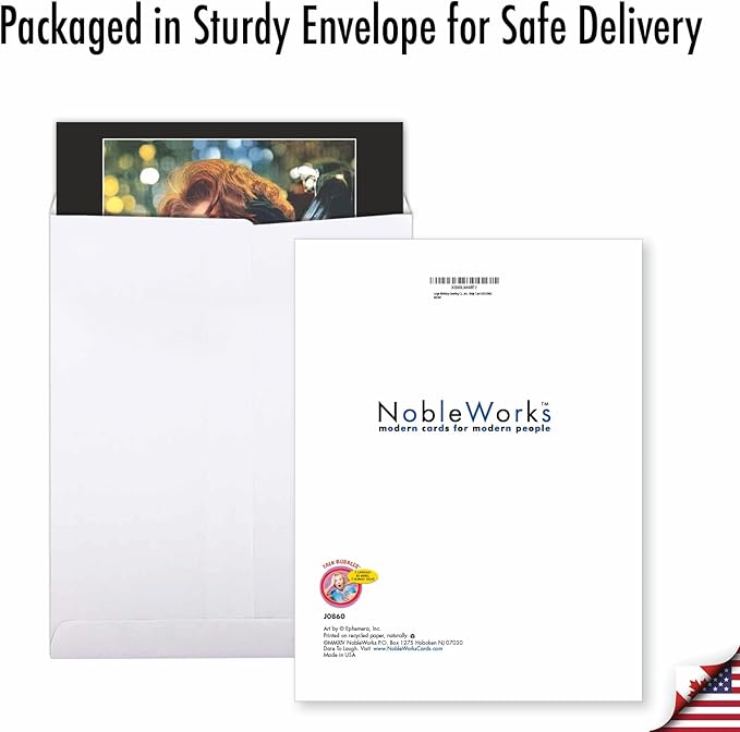NobleWorks Jumbo Funny Birthday Paper Card 8.5 x 11 Inch with Envelope (1 Pack) Large Jumbo Bday F'ing Fab J0860