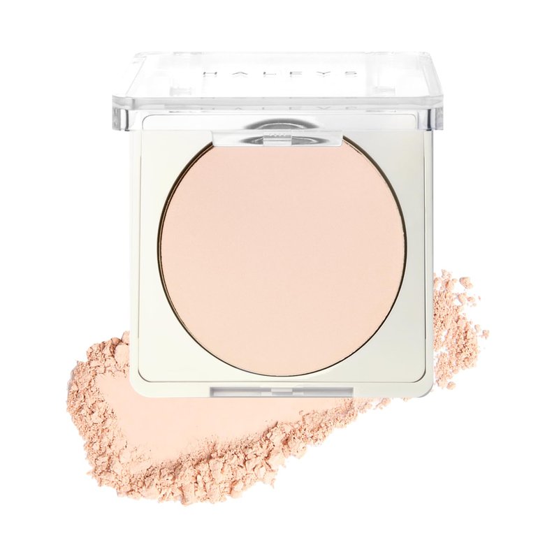 HALEYS Beauty Re-cover Pressed Powder Foundation Makeup, Medium to Full Coverage with Oil Control, Soft Matte Make up Finish for All-Day Wear, Light to Medium with Warm Tones, Shade 2.5