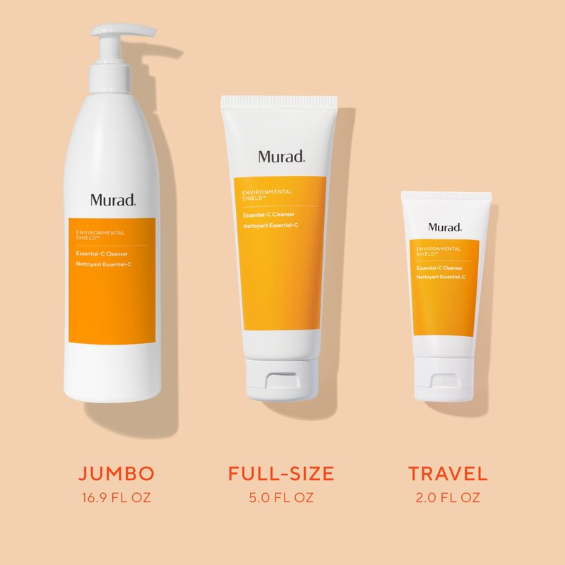 Murad Essential-C Facial Cleanser - Foaming Gel Face Wash- Vitamin C & Antioxidant Rich Treatment Backed by Science, 16.9 Fl Oz