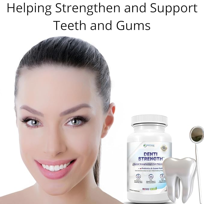Denti Strength by PhytAge Laboratories - Chewable Dental Supplement for Teeth & Gums, Supports Oral Health, Antioxidant Support for Gums and Teeth - 30 Chewables