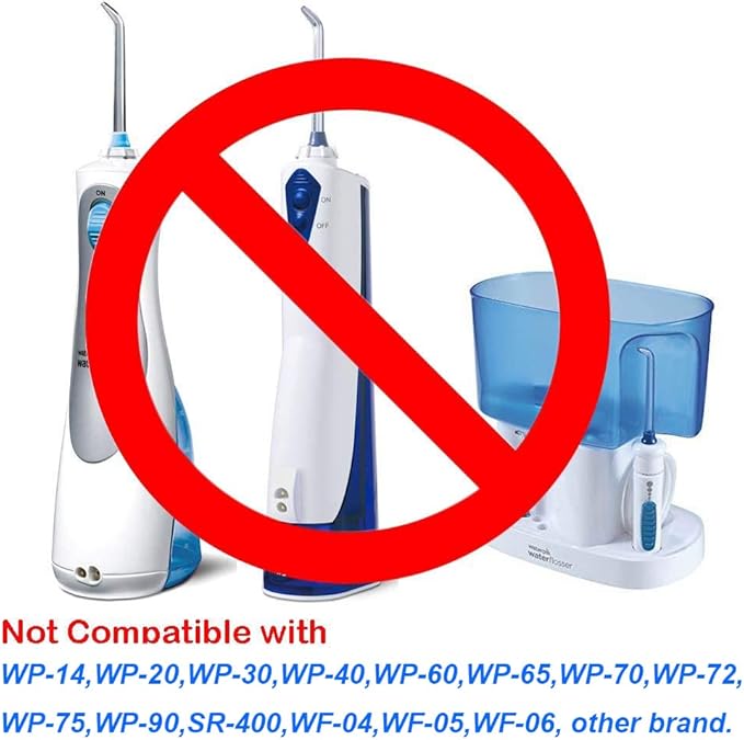 Plaque Removal Replacement Tips Compatible with Waterpik Water Flossers and Other Brand Oral Irrigators, Water Flosser Tip Replacement, Plaque Remove Brisles Tips(4-Pack)