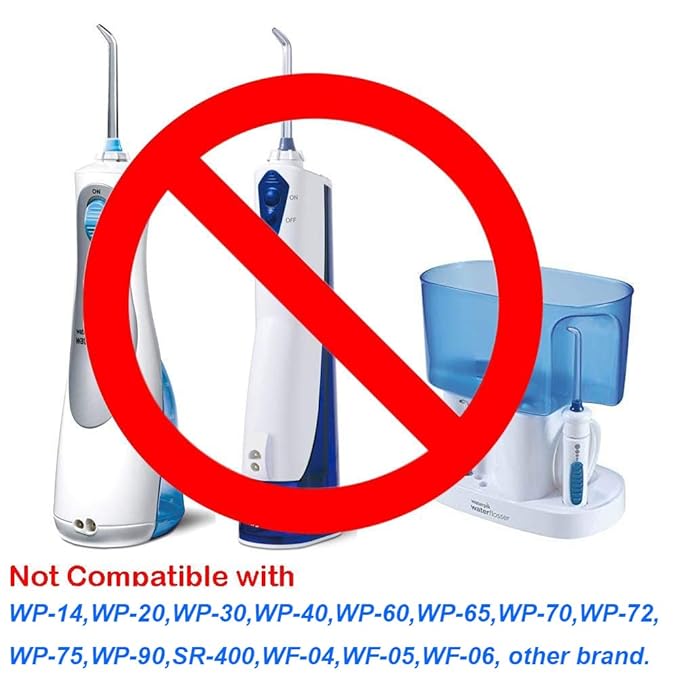 Flosser Replacement Tips Compatible with Waterpik Water Flosser Reach Flosser Refill Heads Replacement Heads, Compatible with Waterpik Oral Irrigator & Dental Flosser (Classic Jet Tips)