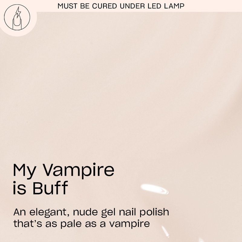 OPI GelColor My Vampire is Buff | Opaque Soft Warm Beige Crème LED Cure Gel Nail Polish | Salon-Quality Shine, Long-Lasting Wear | Vegan & HEMA Free | 0.5 Fl Oz