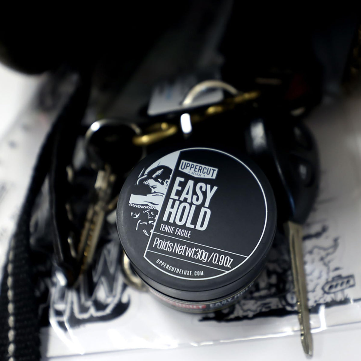 Uppercut Deluxe Easy Hold Pomade 0.9oz / 30g – Light Hold Matte Finish Men's Hair Pomade, Natural Texture & Volume, Water Based Cream Pomade, Weightless Flexible Control, Easy Wash Out Styling Product