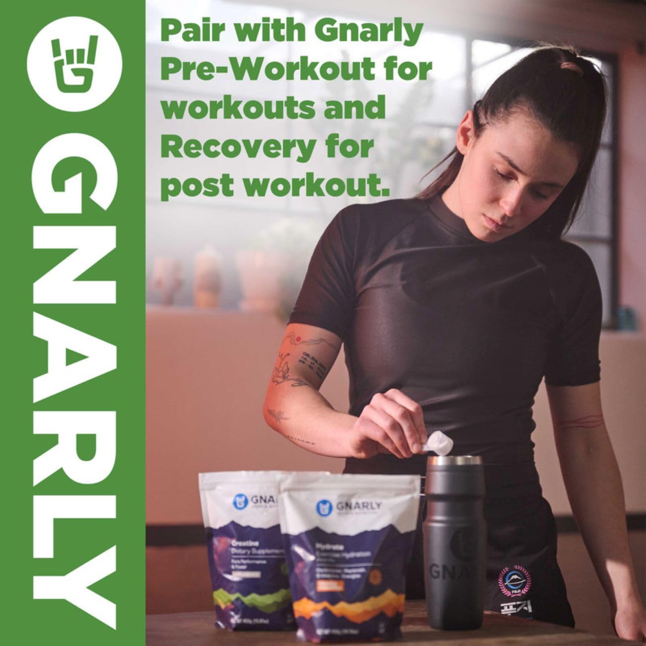 Gnarly Nutrition Greens Superfood Powder – Blueberry Acai Performance Super Greens Powder – NSF Sport Certified – Organic, Probiotics & Essential Micronutrients - Blueberry Acai, 11.64 oz