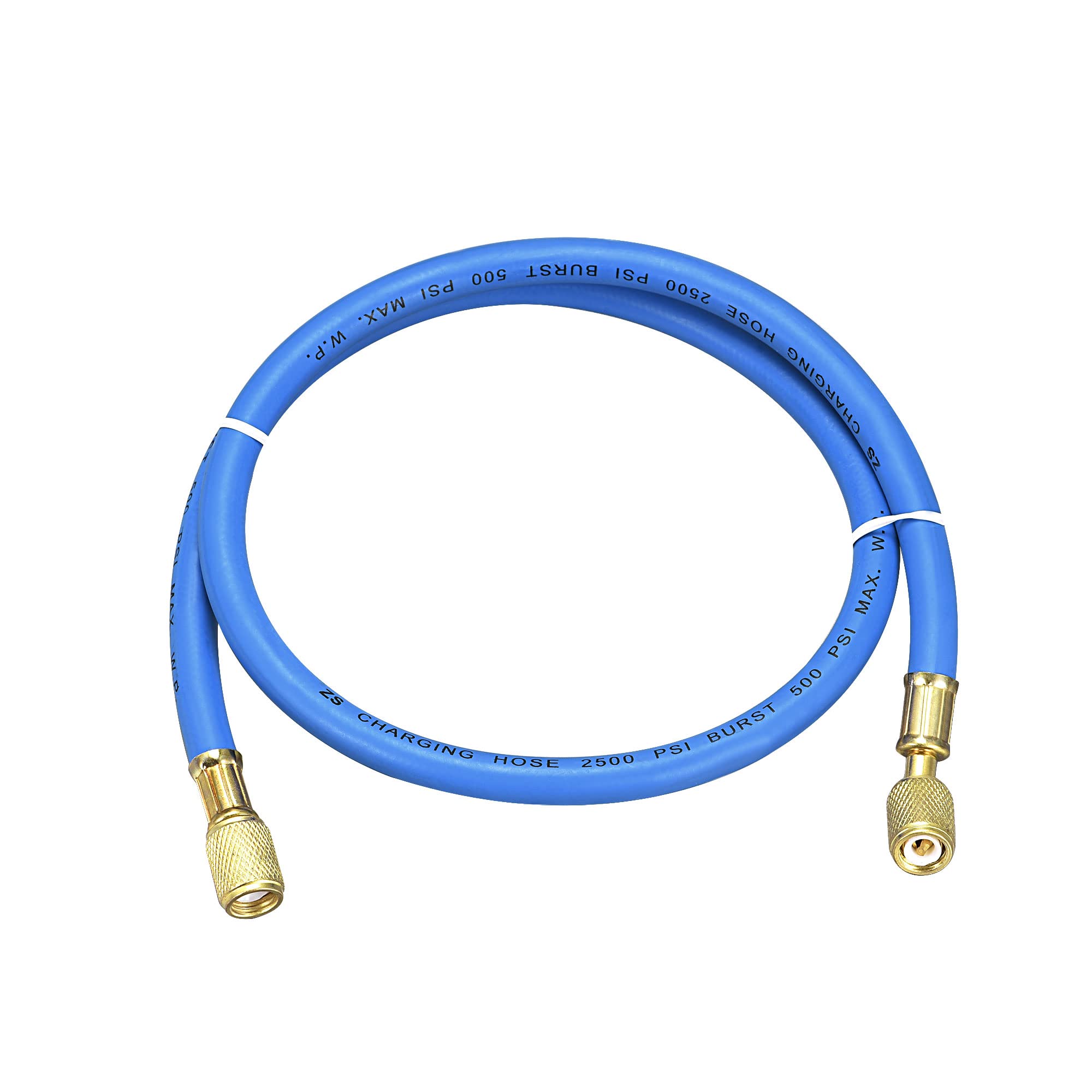 uxcell Refrigerant Charging Hose, 1/4 SAE Flare Thread 0.9M 2.95Ft Length 500PSI Tube HVAC Hoses, for Home Air Conditioner Refri