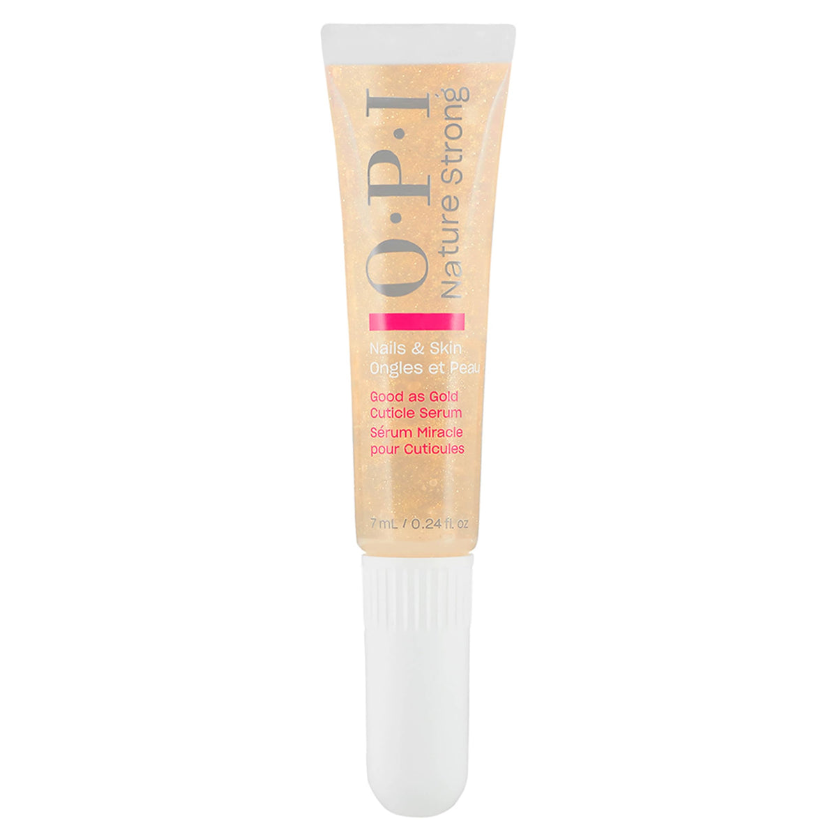 OPI Nature Strong Nails & Skin - Good as Gold Cuticle Serum | Hydrating Gel Serum to Soften & Sooth Cuticles On-The-Go | Enriched with Skin-Smoothing Emollients | 0.24 Fl Oz | 7 mL