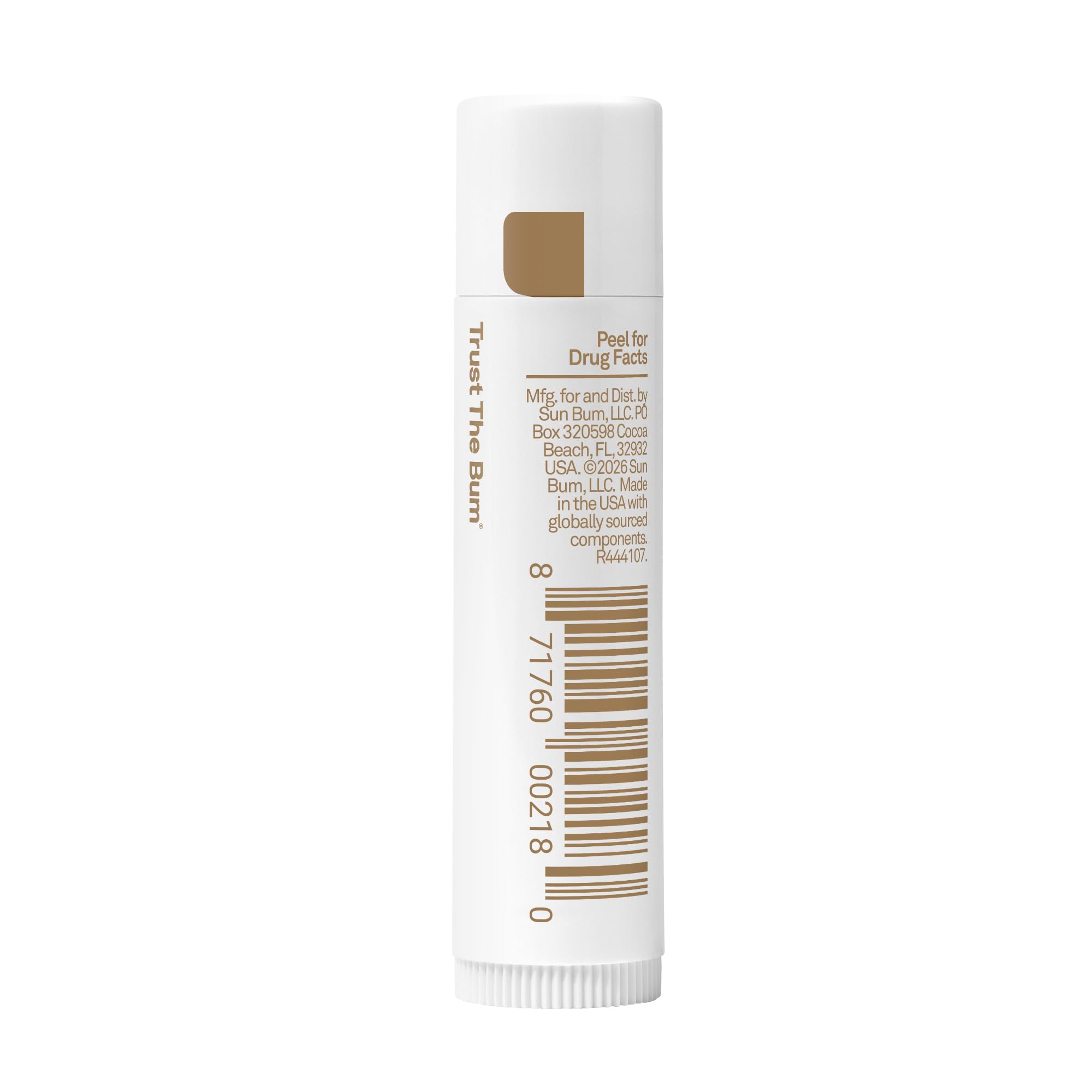 Sun Bum SPF 30 Mineral Sunscreen Lip Balm - Hawaii Act 104 Compliant (Without Octinoxate & Oxybenzone) - Zinc-Based Broad Spectrum UVA/UVB Lip Protection - 0.15 oz Stick