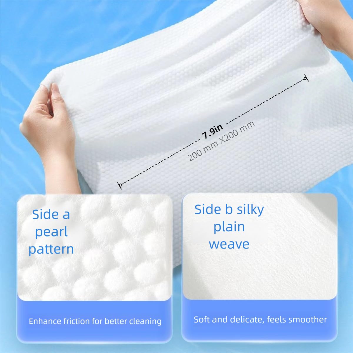 MIXUISEE face towels roll,Hanging face towels disposable,100% cotton towels